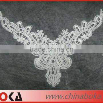 Fashion embroidery polyester ladies collar design