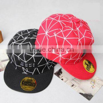 2016 New Arrival Baby Kids Flat Snapback Boy Pattern Cap