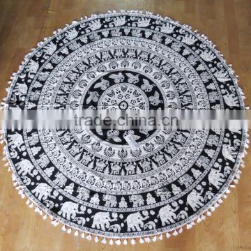 Cotton Circle Beach Towel sport yoga Beach Throw Indian Mandala