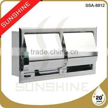 SSA-8812 Stainless steel kitchen and bathroom recessed toilet paper holder