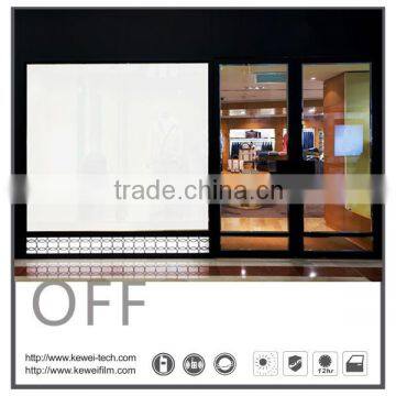 Kewei Switchable Smart Glass provides a fantastic way to advertising product