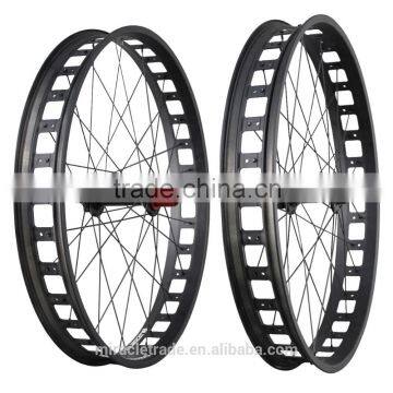 Aluminum fatbike wheels 80mm clincher snow fat bike wheelset beach alloy bicycle wheel FW80-AL