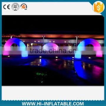 Outdoor cheap inflatable lighting wedding / event arches with led light for sale                        
                                                Quality Choice