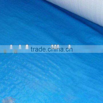 two side lamination 90gsm blue pe tarpaulin sheet pp rope