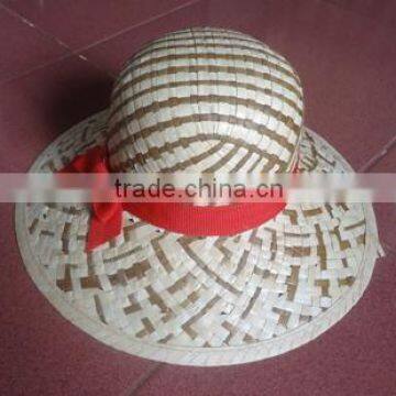 STRIPESTRAW HAT high quality with shape pattern