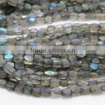 Labradorite Faceted Fancy Shape Beads 4.5X5MM Approx 14''Inch Top Quality On Whole Sale Price.