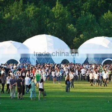 Geometric dome big steel event dome tent luxury outdoor zelte 6x6m winter tent to live in with factory price