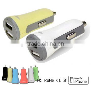 Wholesale 2 USB MFI Car Charger 5V 3.4A