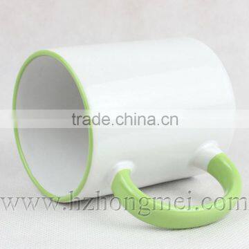 DIY 2015 Sublimation Mug,great A White Mug and Edge Color Mug for Heat Transfer ,inside Color Mug,beside Color Mug,ceramic Mug photo-3