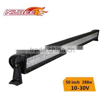 aluminum housing 50inch 288W atv led light bar