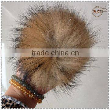 100% Fluffy Raccoon Fur Balls Keychains photo-3