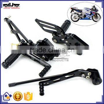 ARS-K6 Wholesale Billet Aluminum Adjustable footrest peg motorcycle for Suzuki GSXR 600/750 06-09