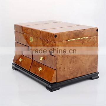 New Arrive Luxury Import Piano Lacquered Bird Eye Wood Jewelry Box Home Decoration photo-2