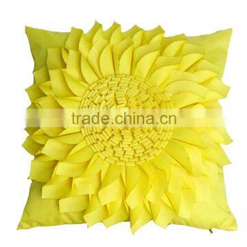 3D New design yellow waterproof outdoor sun flower cushion                        
                                                Quality Choice