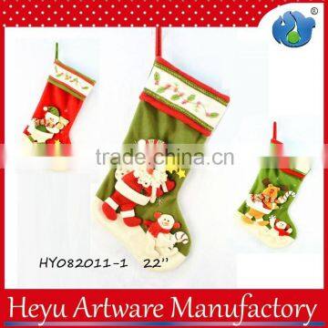 22 Inch Santa Snowman Reindeer Stock for Christmas Decoration Socking Gift
