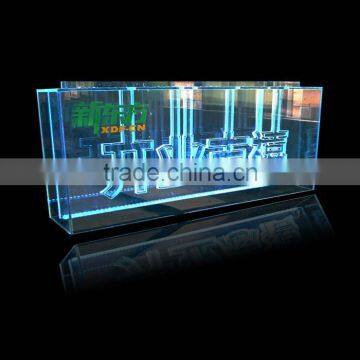 High Quality Acrylic Ice Sculpture With LED Lights, LED Edge Sign photo-5