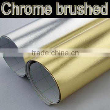 Chrome brushed PVC film for car body color change sticker