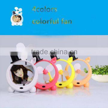 J110 4colors new creative charging frame mini usb fan