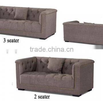 Famous Brand Anqique Style Double Sofa With Rivet--s15903 photo-3