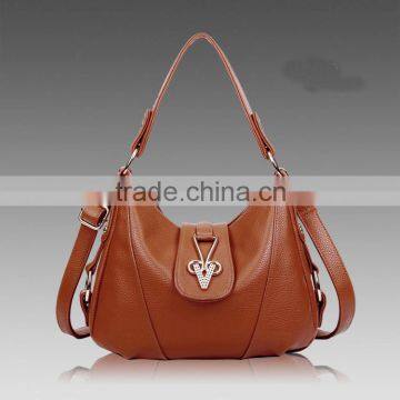 2016 New Model Lady Handbag Shoulder Bag Genuine Cowhide Leather Lady Handbag Clutch Bag photo-3