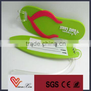 custom soft pvc luggage tag made in China