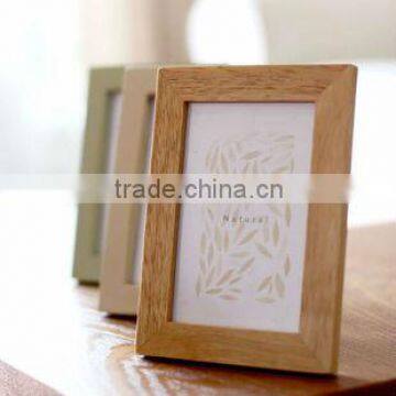 2016 New design style eco-friendly white wood picture frame