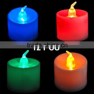 12 X LED Battery Operated Flickering Flameless Tealight Candles