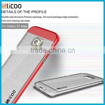 Electroplating drawing transparent for Slicoo soft TPU 0.3mm phone Back Cover Case for samsung galaxy s7 s7 edge