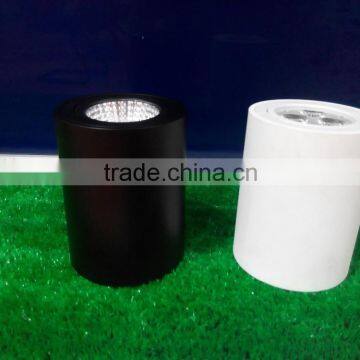 white and black ajustable surface mounted downlight