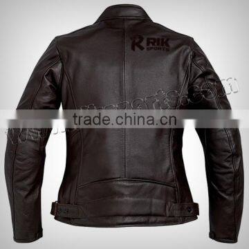 Quality Black Women Motorbike Leather Jacket, Motorcycle Clothing Black Quality Leather Racing Jacket photo-2