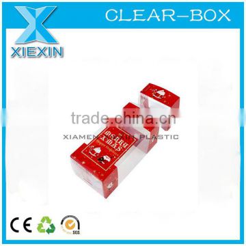 2015 New Design Transparent PVC Recyclable Gift packaging box