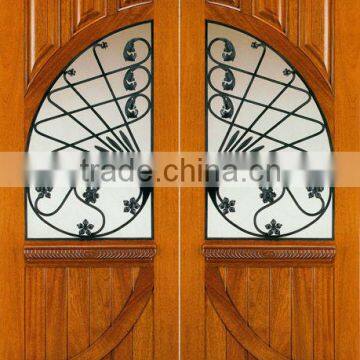 solid wood double entry door