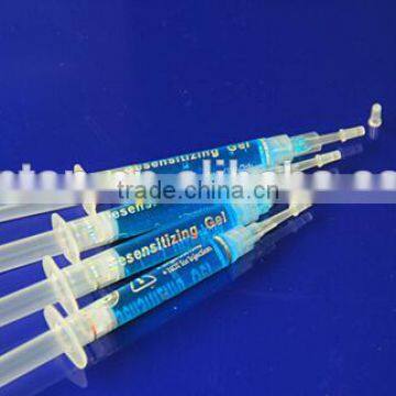 Syringes teeth whitening gel