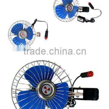 12v oscilating auto car cool fan