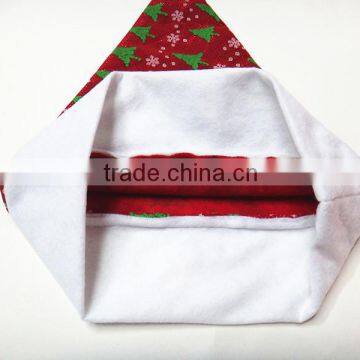 SJ-6733 30*40 Christmas Tree Print Xmas Gift Adult Santa Hat photo-3