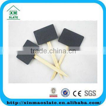 [factory Direct] 15x6cm Cut Edge Set Of 4 Hanging Rectangle Slate Plant Label Item ZWBQ-1506RG1A