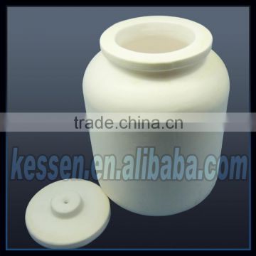 Alumina corundum milling ceramic jars with lids