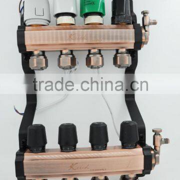 Brass manifold for hot water floor heating syetems China yuhuan supplier