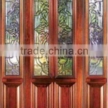 Glass Inserts Main Door Designs For House DJ-S9212MST-4