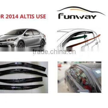 2014 TOYOTA COROLLA ALTIS Door Visor Wind deflector Weather deflector Rain deflector accessories