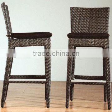 outdoor aluminum rattan bar stool high chair