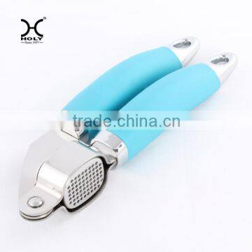 Stainless steel garlic press with ABS +TPR handle