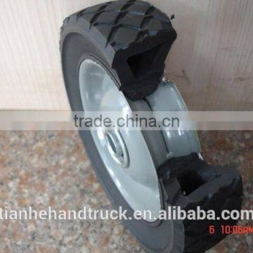 6 inches solid wheel