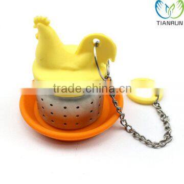 Reusable Tools Gift Yellow Chicken Shape Stainless Steel Tea Infuser