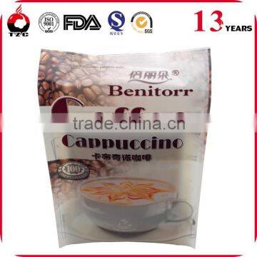 Side Gusseted Aluminum Foil Coffee Bag With Degassing Valve