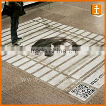 Custom Good Quality Full Colour Print Anti Slip Scratch Resistant Pavement Stickers Footprints