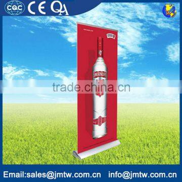 Supplier Silver Color Portable Roll Up Horizontal Banner Stand