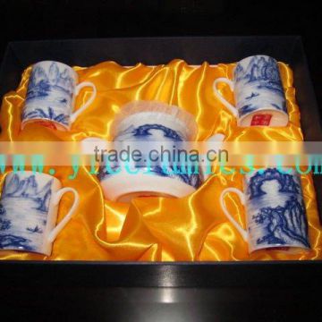 YF37004 ceramic tea cup set with gift box