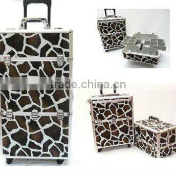 Cosmetic aluminum trolley case (ZYD-444)