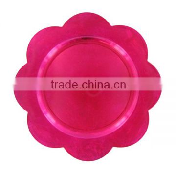 Plastic decorative christmas flower plates